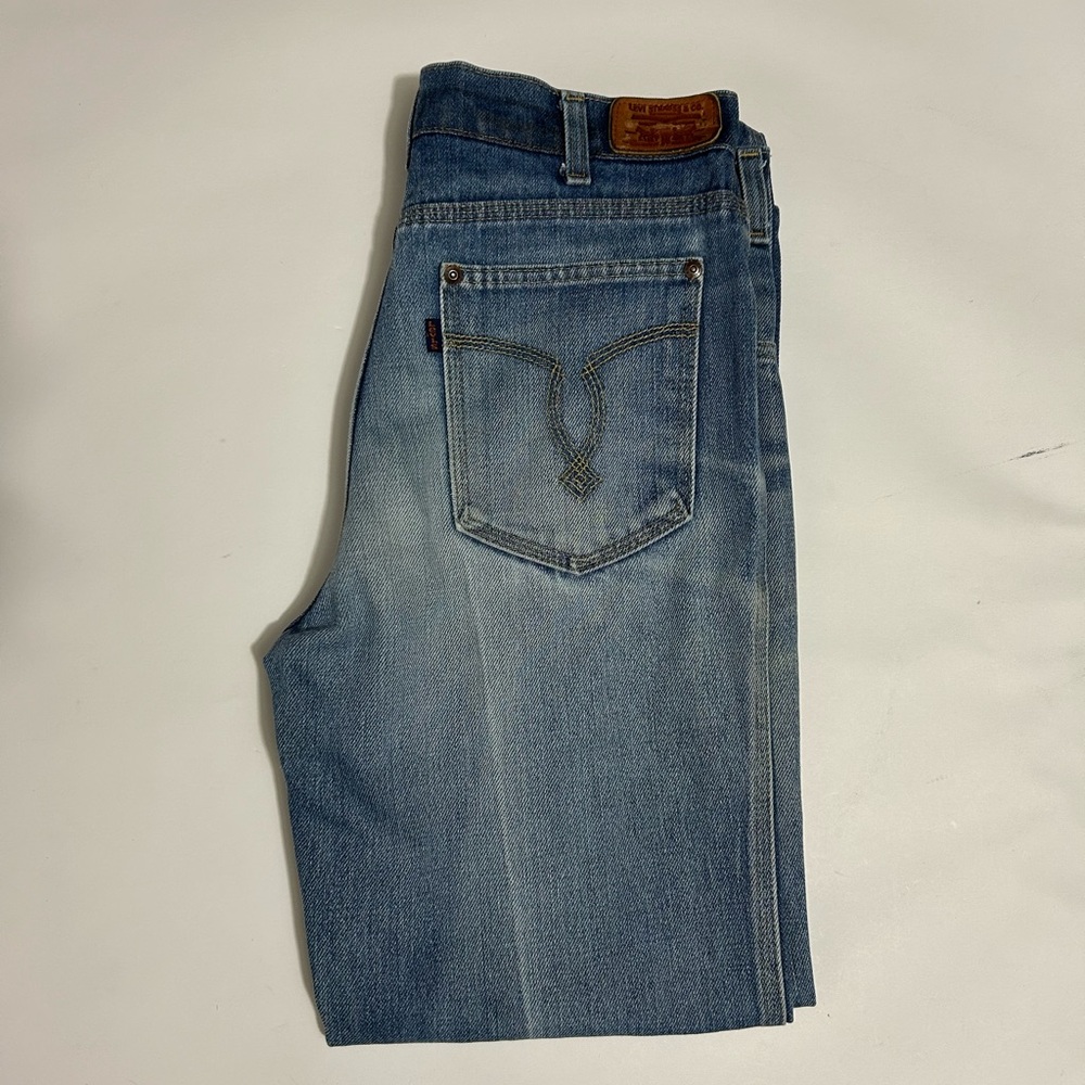 Rare Vintage Levi’s 70s Women’s Mom  Orange Label Movin On’ Jeans 28x28 - Picture 2 of 16